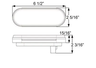 12 LED MIROFLX S/T/T;6IN OV;RE